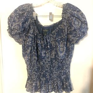 Ralph Lauren Top with Tie Front Detail